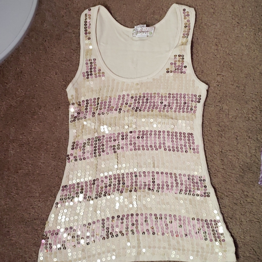 *2/$15* Gold Sequin Tank